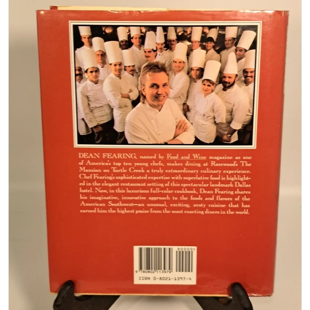 Dean Fearing The Mansion on Turtle Creek Cookbook Signed Hardcover 1987 1st Ed